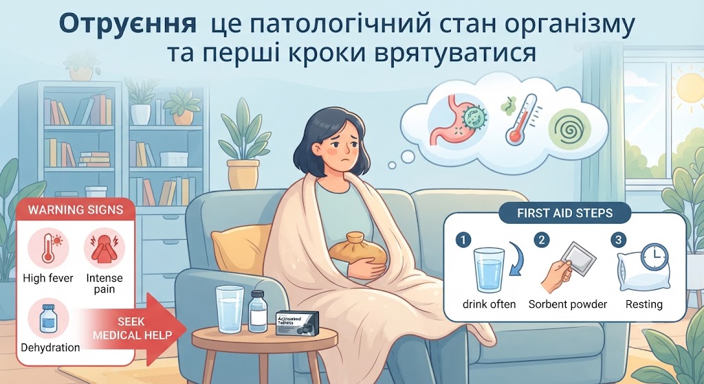 Отруєння це не вирок: симптоми та допомога