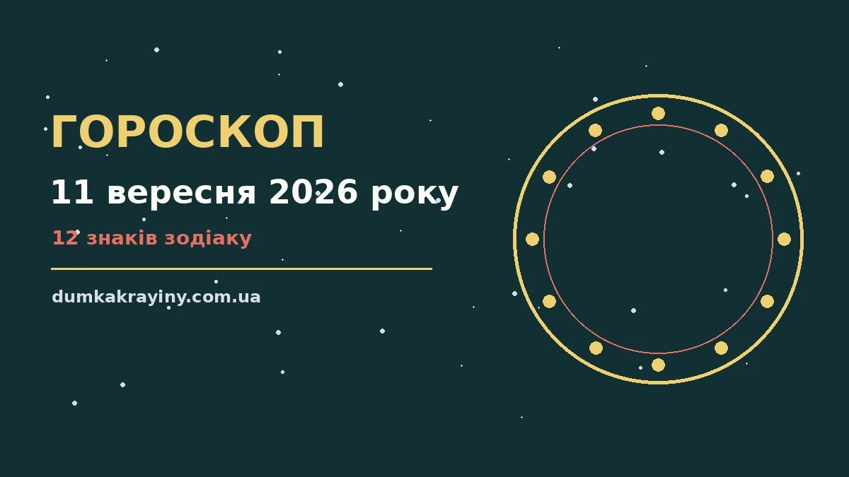 Зоряна ніч над містом як символ гороскопу на 11 вересня 2026 року